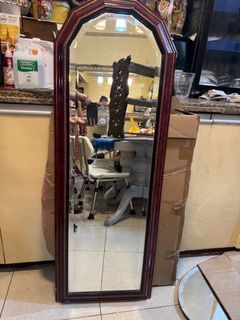 Vintage  wooden Italian  Elegant thick mirror