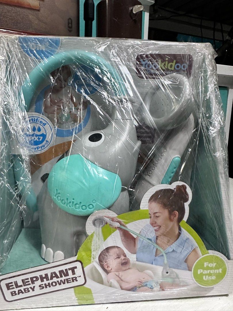 Yookidoo Elephant Baby Shower (Category: Designer & Blind Box Toys) located in Legazpi City. Submitted by Tagged_phl (Listing ID 1348625068, Image 1). Description: Yookidoo Elephant Baby Shower Unopened box, stored only Selling for Php 800 only.