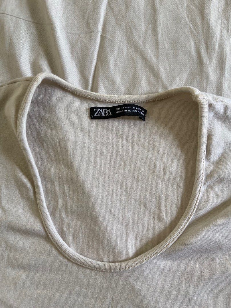 ZARA SCOOP NECK SEMI CROP TOP (Category: Shirts) located in Manila. Submitted by chicvouge (Listing ID 1348612990, Image 2). Description: .