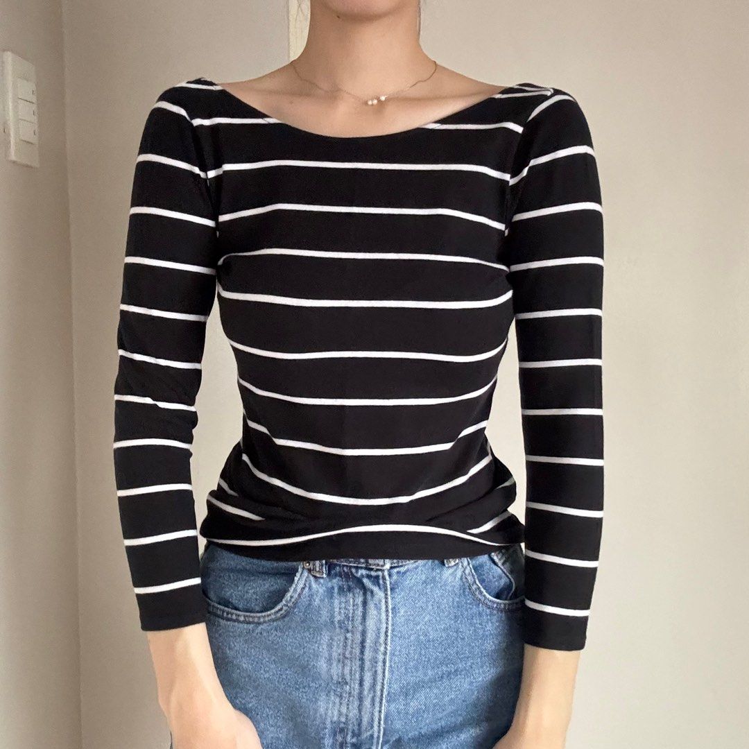 Zara Striped Longsleeves (Category: Longsleeves) located in Quezon City. Submitted by luvluva (Listing ID 1348618615, Image 1). Description: fits S-M.