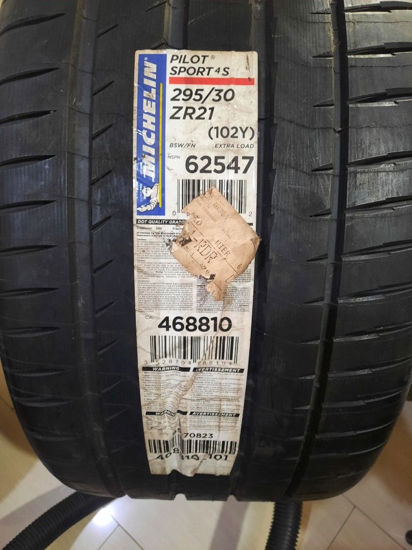 295/30R20 PS4's MICHELIN (Category: Mags and Tires) located in Pasig City. Submitted by moimoigo (Listing ID 1348650788, Image 2). Description: BrandNew Tire Michelin 295/30R20 PS4's 1pc Look for: Moises Go. 09178359800 Park N' Sell Located at Meralco Ave, corner Capt. Henry P. Javier, Ortigas Center, Pasig City (Garage G) Thank you!.
