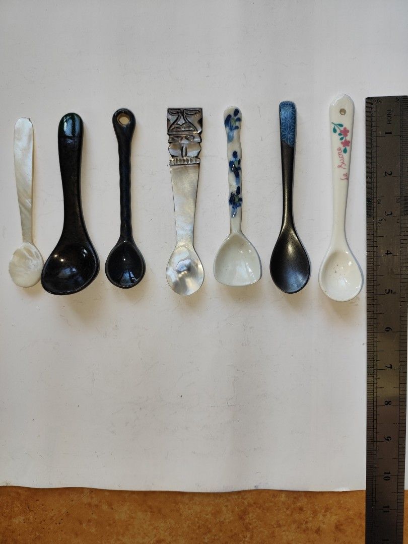 7-Piece Shell & Ceramic Spoon Collection (Category: Dinnerware & Cutlery) located in Davao. Submitted by papa1919 (Listing ID 1348754349, Image 3). Description: Unique & collectible..