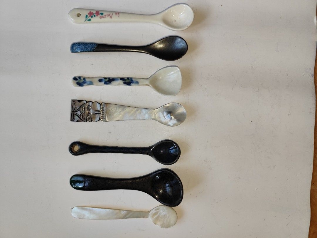 7-Piece Shell & Ceramic Spoon Collection (Category: Dinnerware & Cutlery) located in Davao. Submitted by papa1919 (Listing ID 1348754349, Image 1). Description: Unique & collectible..