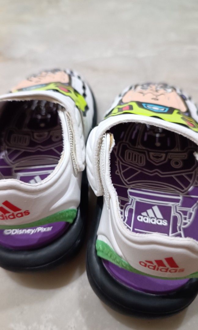 Adidas buzz light year limited edition shoes (Category: Babies & Kids Fashion) located in Manila. Submitted by unboxing_addict (Listing ID 1348633888, Image 2). Description: Adidas buzz light year limited edition shoes very cute kids shoes comfy also US 5k size.