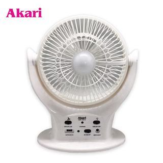 Akari 8inch and 5inch LED Rechargeable Fan