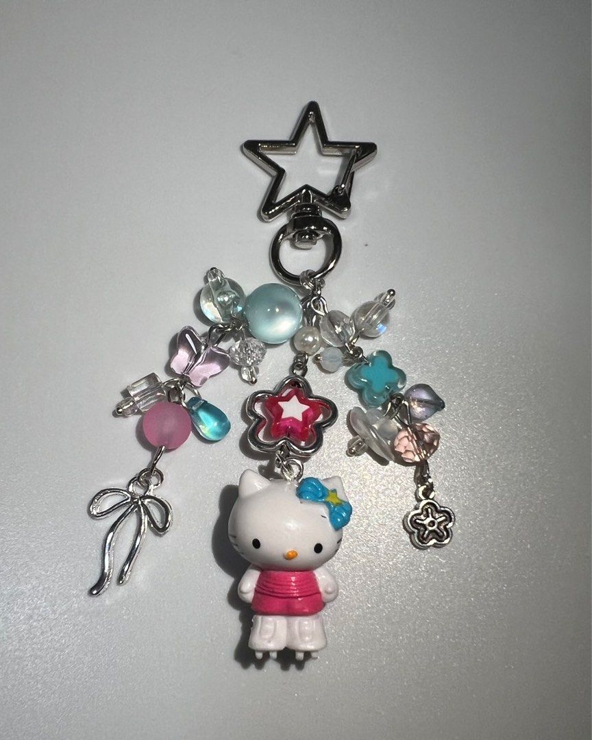 assorted hellokitty keychains! (Category: Handmade Craft) located in Singapore. Submitted by cherryybeadss (Listing ID 1348815301, Image 1). Description: a few designs of hellokity to match your vibe 1 for $7, 2 for $13! .