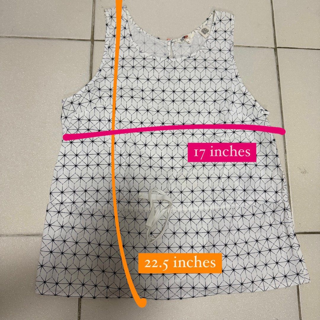 Branded Levis Blouse MEDIUM (Category: Sleeveless) located in Manila. Submitted by eancc (Listing ID 1348680271, Image 2). Description: Original Levis, waist is adjustable includes a rope as belt, flowy breathable RFS: Decluttering MOP: Gcash BDO BPI.