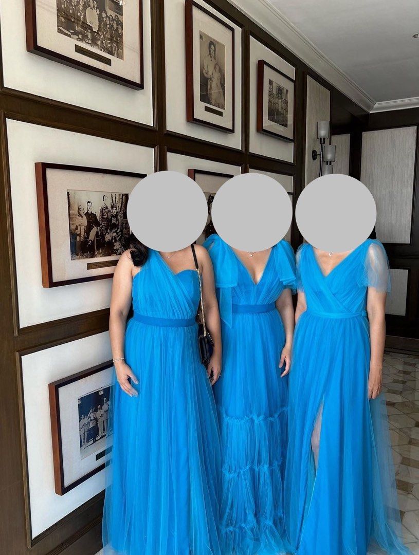 For rent: Bridesmaid gown (Category: Evening dresses & gowns) located in Manila. Submitted by zel_closet (Listing ID 1348791215, Image 1). Description: Designed by Desino dulce All dresses fits small except for the 2nd dress (see pic 2)- fits med to semi large For rent : 1500 Security deposit: 1500 Meet up place. ayala circuit, glorietta.