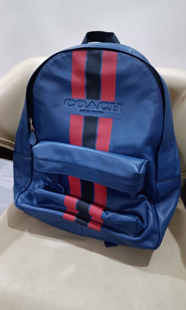 Coach leather backpack (Category: Backpacks) located in Manila. Submitted by unboxing_addict (Listing ID 1348657982, Image 2). Description: coach backpack leather bag can fit laptop legit with serial number on bag no issues no flaws can even pass as brandnew very very excellent condition.