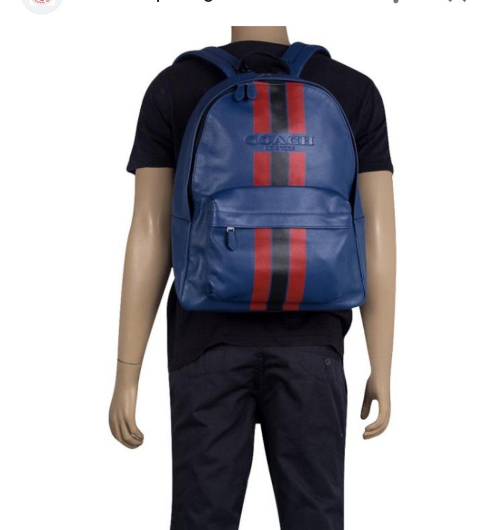 Coach leather backpack (Category: Backpacks) located in Manila. Submitted by unboxing_addict (Listing ID 1348657982, Image 1). Description: coach backpack leather bag can fit laptop legit with serial number on bag no issues no flaws can even pass as brandnew very very excellent condition.