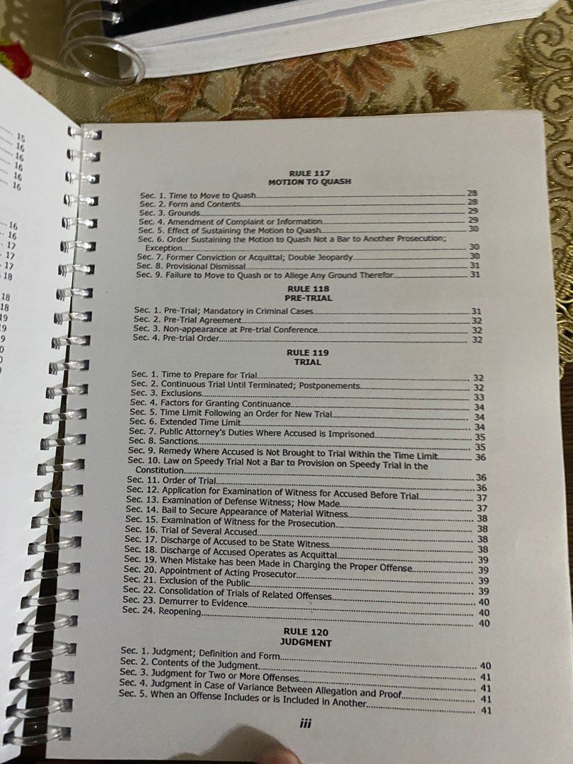 Criminal Procedure Codal Notebook (Category: Textbooks) located in Manila. Submitted by cyltine (Listing ID 1348735569, Image 3). Description: This is a codal notebook where you can memorize and take note at the same time. .