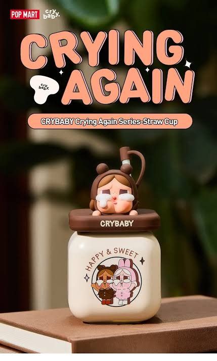 CRYBABY Crying Again Series-Straw Cup (Category: Weaning & Toddler Feeding) located in Mandaluyong City. Submitted by ana.bananan (Listing ID 1348809642, Image 1). Description: CRYBABY Crying Again Series-Straw Cup bnew with papebag.