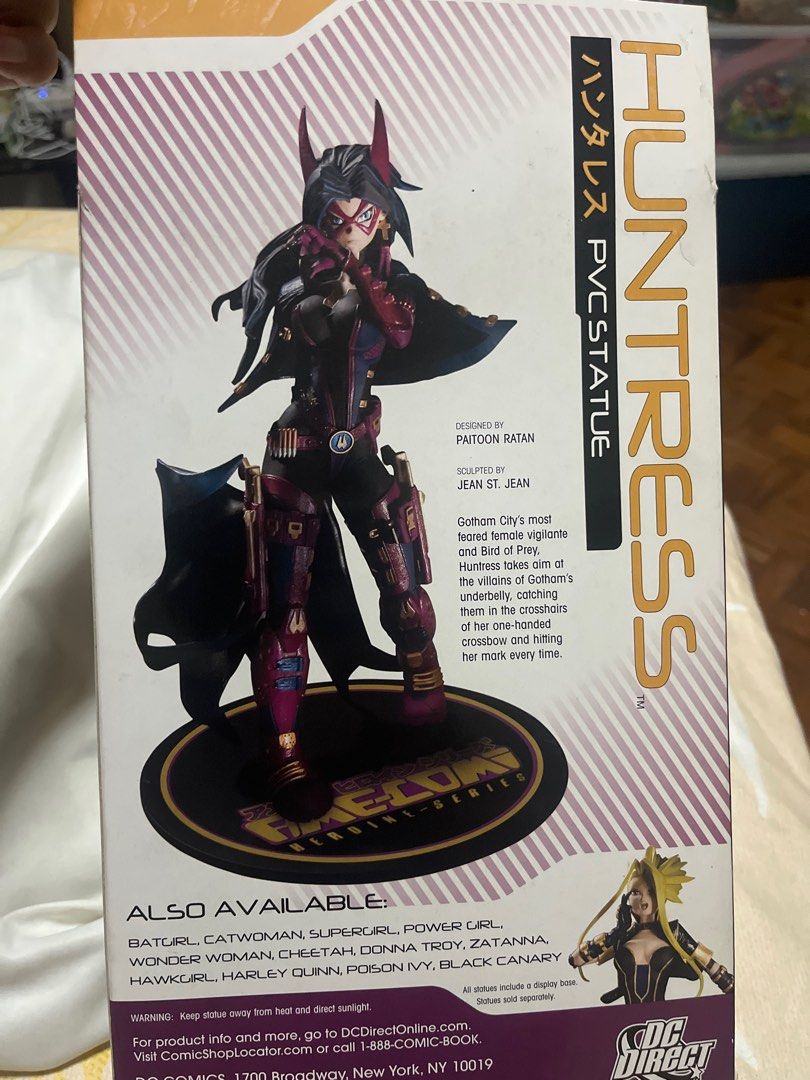 DC Direct amecomi Huntress (Category: Figurines & Statues) located in Mandaluyong City. Submitted by stephmd (Listing ID 1348766063, Image 2). Description: Brand new in box never opened Ship via J&T or lalamove Chat for more infos .