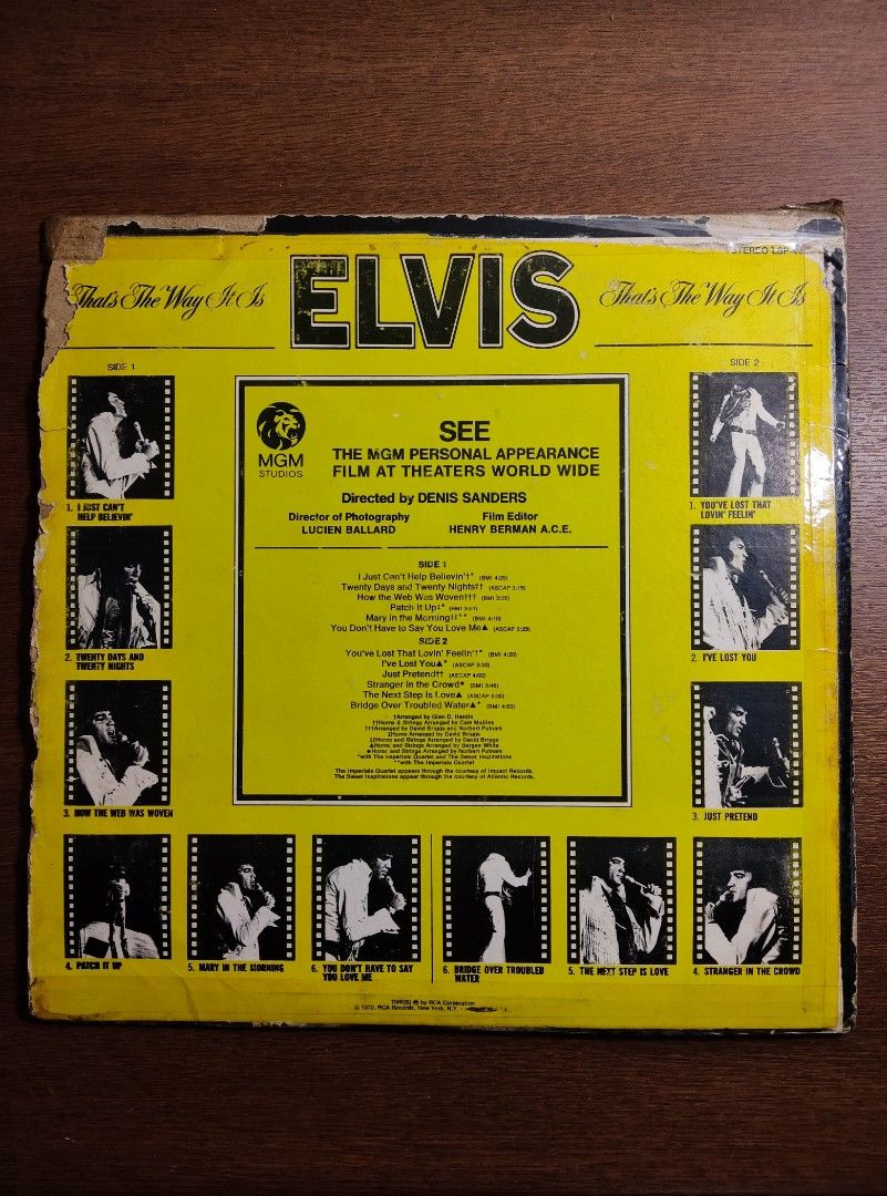 Elvie Presley (Category: Vinyls) located in Quezon City. Submitted by samotsare (Listing ID 1348738385, Image 2). Description: Sleeve is in bad shape as seen in photos but otherwise the record still plays fine on both sides (tested)..
