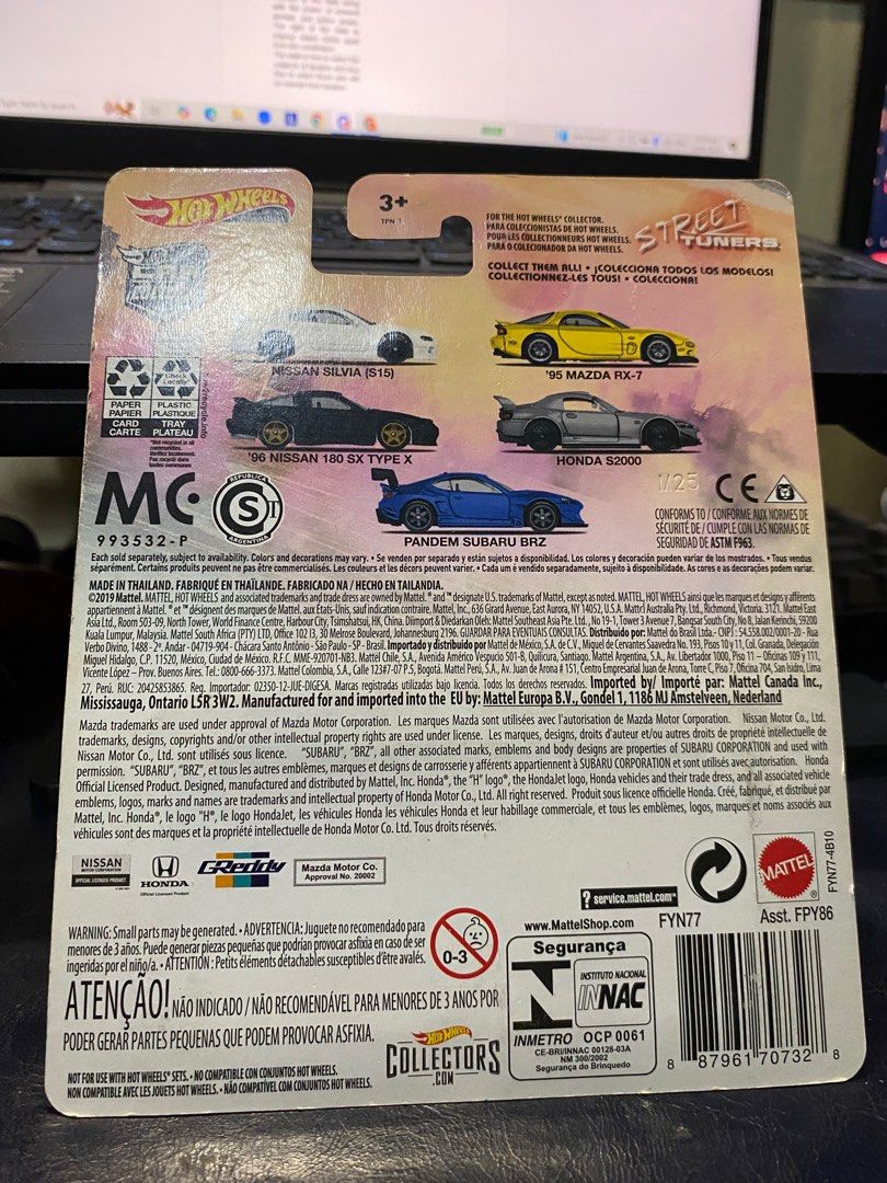 Hotwheels premium street tuners S2000 (Category: Vehicle & Diecast Models) located in Paranaque City. Submitted by gusygusgus (Listing ID 1348799913, Image 2). Description: Selling from my collection Feel free to ask me questions or pictures Product is from better living Paranaque Payment thru GCash Delivery/shipping is via Lalamove or meetups around better living Parañaque or Taft avenue near AUSL OR DLSU on agreed dates Thank you!! .