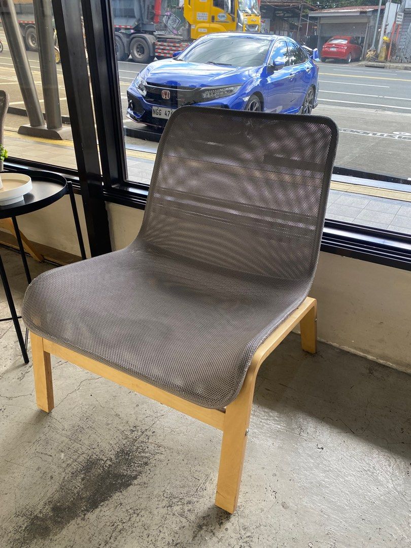 Ikea Nolymra Easy Chair x2 (Category: Chairs) located in Pasig City. Submitted by amdlt (Listing ID 1348667444, Image 1). Description: Bought for 5,980 Needs cleaning Pick up on Feb 15 500 dp to reserve .