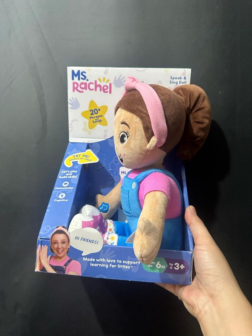 Ms. Rachel Speak and sing doll (Category: Plushies & Soft Toys) located in Manila. Submitted by geastoystoreatbp (Listing ID 1348687348, Image 2). Description: onhand and ready to ship original from US.