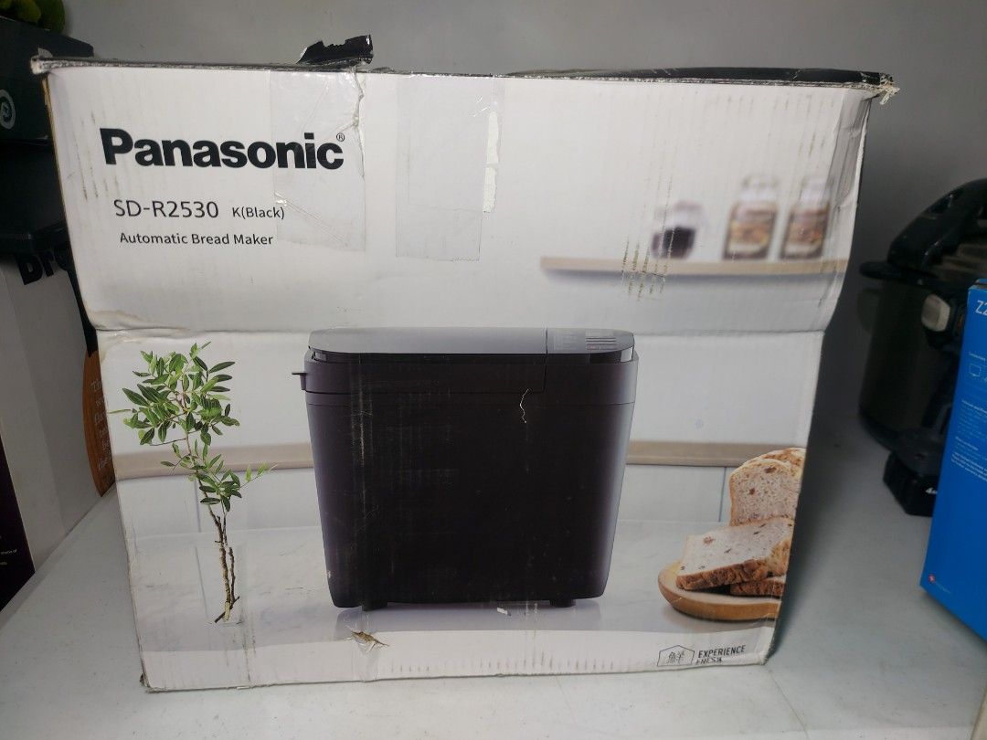 Panasonic Automatic Bread Maker (Category: Breadmakers) located in Rizal. Submitted by souththrift_taytay (Listing ID 1348676596, Image 1). Description: Panasonic Automatic Bread Maker Australian mall pull out 220V Model:SD-R2530 Box Unit No issue.