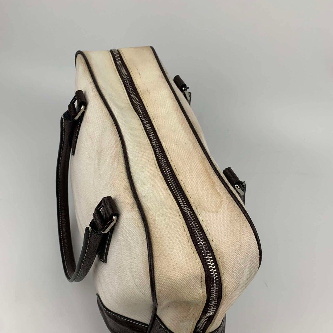 Prada Canvas Bowling Bag (Category: Luxury Bags & Wallets) located in Manila. Submitted by 3rdealz (Listing ID 1348791188, Image 3). Description: Check pictures before buying.
