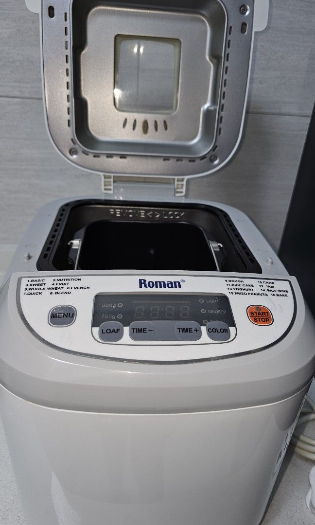 Roman breadmaker (Category: Breadmakers) located in Singapore. Submitted by cs7901 (Listing ID 1348768299, Image 2). Description: Roman breadmaker, lightly used, so to let go n clear the space..