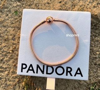 🎀SALE! PANDORA MOMENTS ROSE GOLD SNAKE CHAIN BRACELET 16/17/18/19/20/21 CM