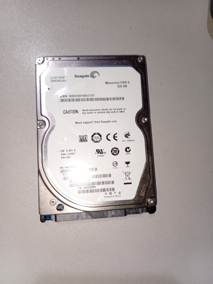seagate 320gb 2.5 5400 (Category: Hard Disks & Thumbdrives) located in Quezon City. Submitted by gve21 (Listing ID 1348676794, Image 1). Description: seagate 320gb 2.5 hdd 5400 likenew galing sa laptop nag upgrade no issues 98% health.