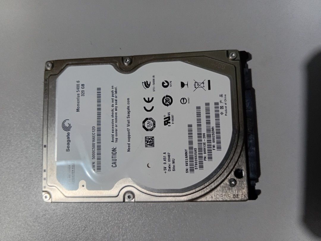 seagate 320gb 2.5 5400 (Category: Hard Disks & Thumbdrives) located in Quezon City. Submitted by gve21 (Listing ID 1348676794, Image 3). Description: seagate 320gb 2.5 hdd 5400 likenew galing sa laptop nag upgrade no issues 98% health.