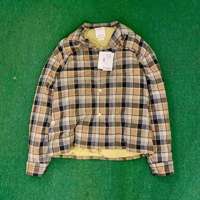VISVIM 2025 S/S KEESEY CHECK ((DOWN)) JKT - BEIGE SIZE 5, 男