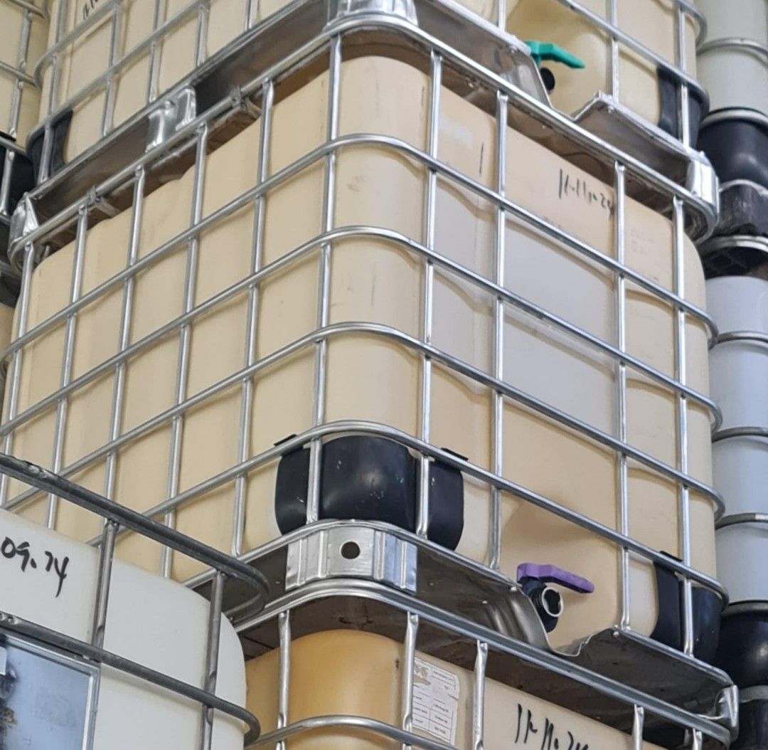 1000 liters ibc tank (Category: Industrial Equipment) located in Manila. Submitted by ajtngco (Listing ID 1348857419, Image 1). Description: ready to use ibc tank foodgrade safe for water storage and food storage 4500 each for retail . dscount if order 2 or more ..