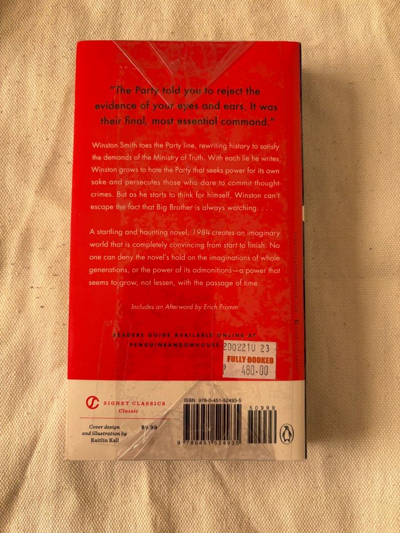 1984 by George Orwell (Category: Storybooks) located in Lubao. Submitted by onolet (Listing ID 1348985262, Image 2). Description: Sealed copy of 1984 by George Orwell.