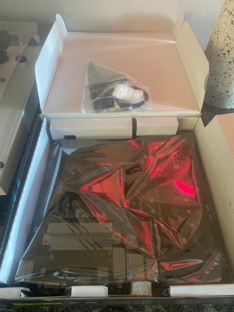 ASUS PRIME B550M-A (WI-FI) (Category: Computer Parts) located in Manila. Submitted by lucassalunan (Listing ID 1348890655, Image 2). Description: *brand new, mint condition” AMD B550 (Ryzen AM4) micro ATX motherboard with dual M.2, PCIe 4.0, Intel® WiFi 6, 1 Gb Ethernet, HDMI/D-Sub/DVI, SATA 6 Gbps, USB 3.2 Gen 2 Type-A, and Aura Sync RGB headers support - AMD AM4 socket: Ready for Ryzen™ 5000 Series/ 4000 G-Series/ 3000 Series Desktop Processors