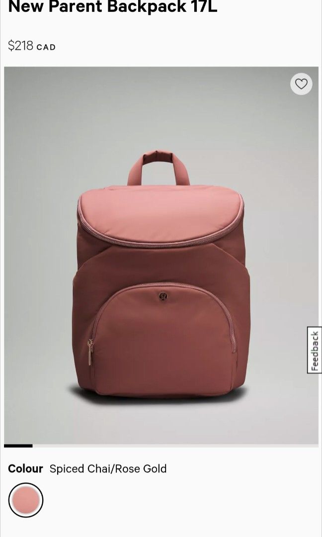 Brand New PO Lululemon New Parent Backpack 17L in spiced chai