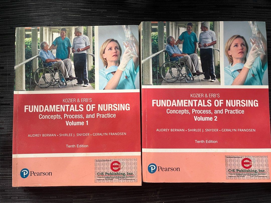 Fundamentals Book (Category: Textbooks) located in Manila. Submitted by leithosphere (Listing ID 1348936950, Image 3). Description: Fundamentals of Nursing (Concepts, Process, and Practice) Vol. 1 & 2 by A. Berman, S. Snyder & G. Frandsen, 10th Edition & Health & Physical Assessment in Nursing by D. D’amico & C. Barbarito, 3rd Edition Condition: with book stains, rarely used Price: 1200 php (strictly sold as set).