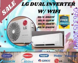 👉Inverter Split Type Aircon with Free Installation Brandnew and factory sealed