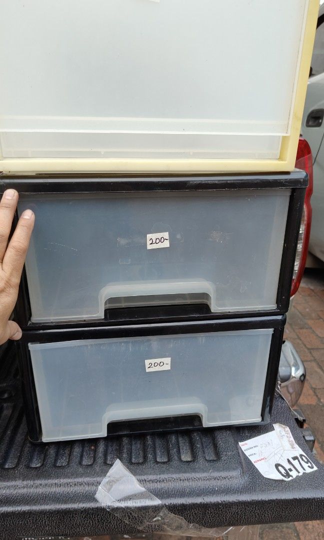 Japan surplus storage box container (Category: Storage Boxes & Baskets) located in Manila. Submitted by rossinicalabig (Listing ID 1348828466, Image 2). Description: 200-300 Pesos each from JAPAN SURPLUS Stackable container. High quality plastic. Check & pickup at our studio in Sta.Mesa Mla STUDIO J..
