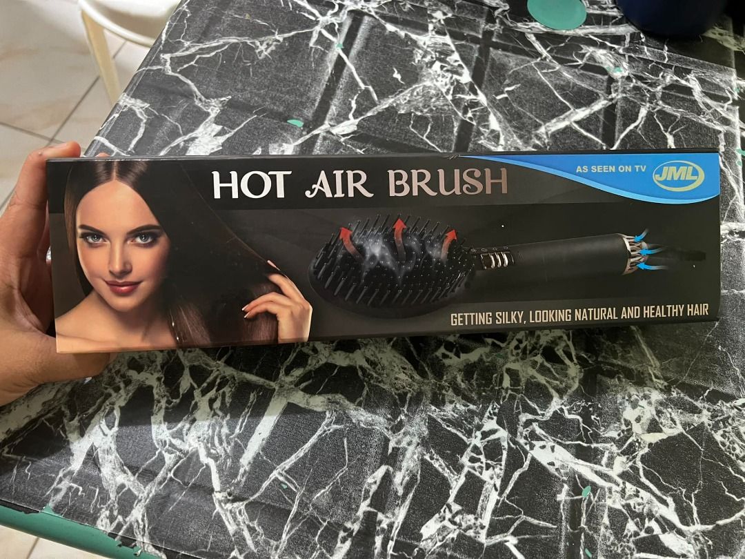 JML Hot Air Brush Straightener (Category: Hair) located in Manila. Submitted by jovalbarez (Listing ID 1348962857, Image 2). Description: Combined brush and hair dryer. RFS: I use my hair blower more frequently than this. .