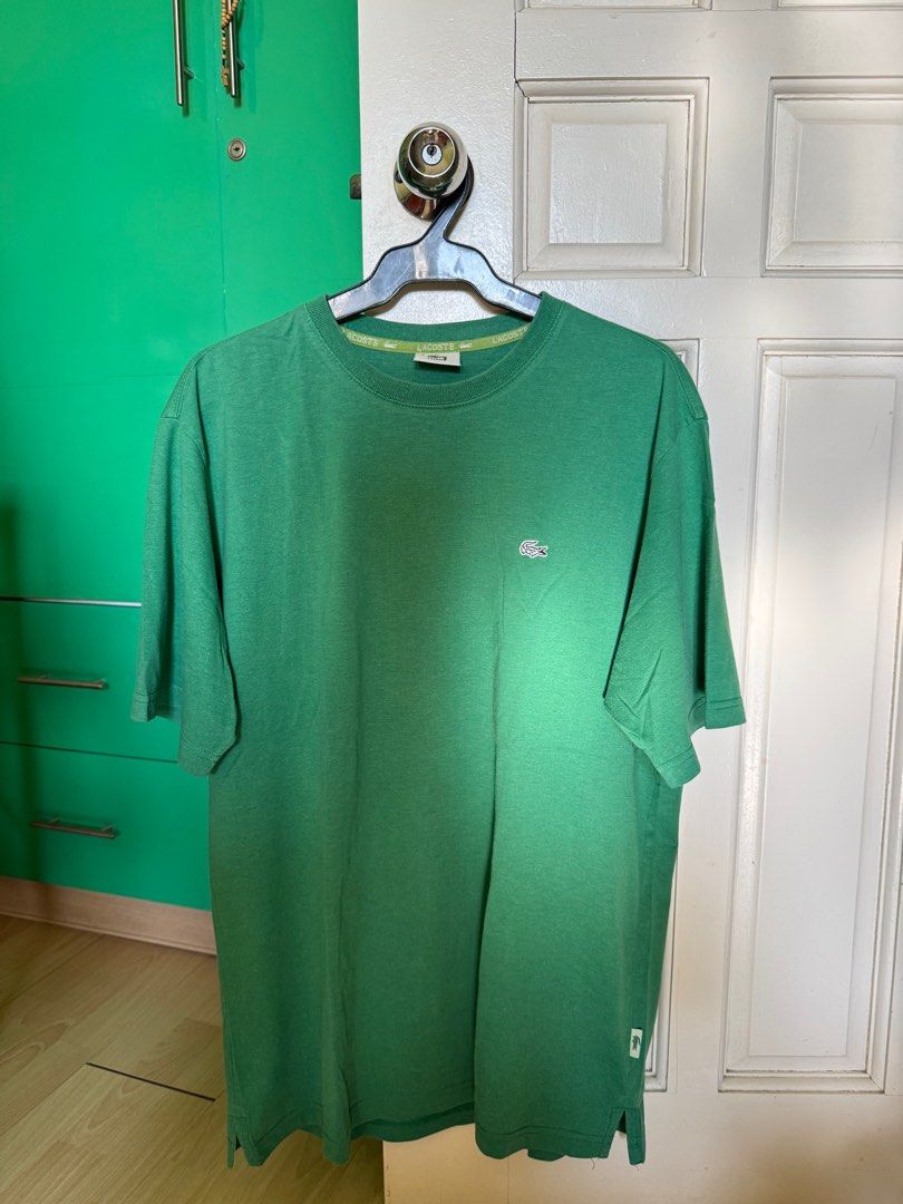 Lacoste Mens Classic Shirt (Category: Tshirts & Polo Shirts ) located in Dagupan City. Submitted by kassiedee (Listing ID 1348897095, Image 1). Description: 100% Authentic Color: Green Size: 6 Color rate: 8/10 RFS: decluttering.