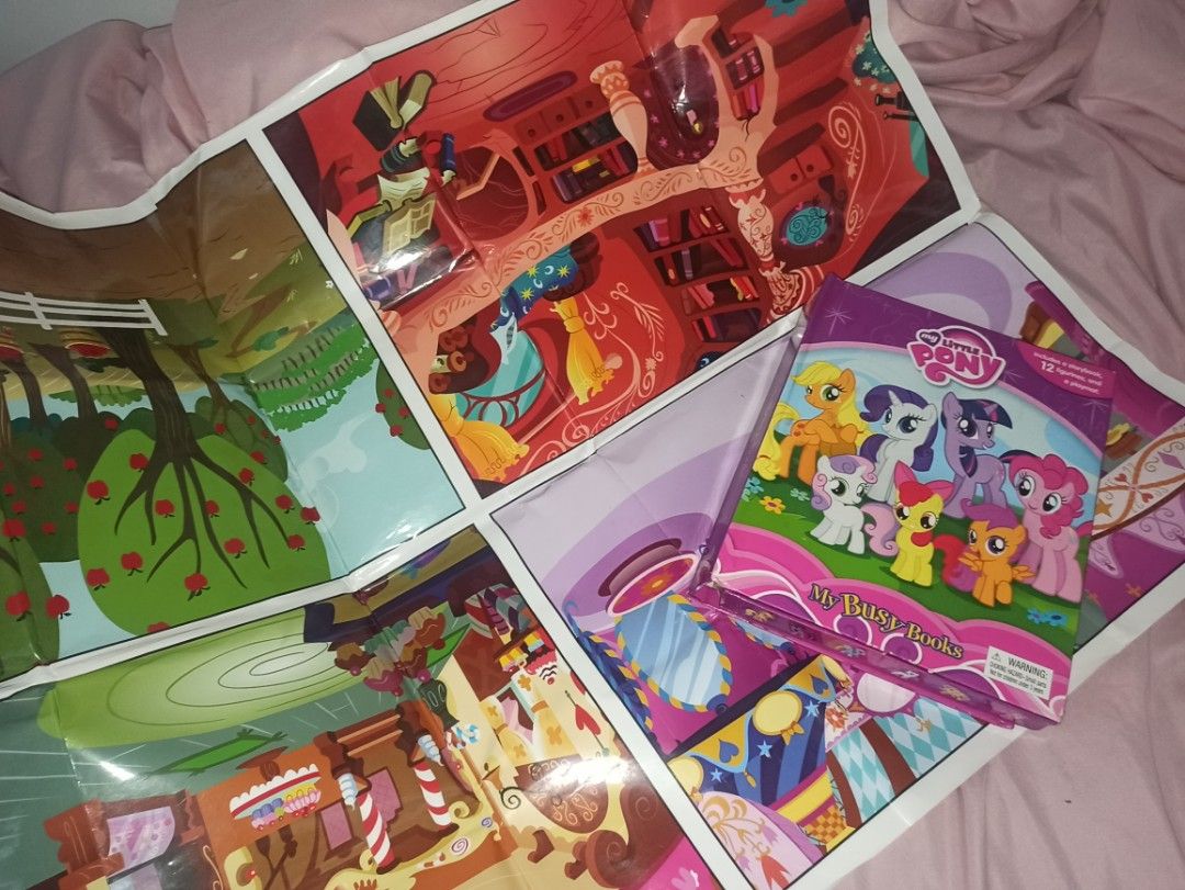 MY LITTLE PONY BUSYBOOK (Category: Children's Books) located in Manila. Submitted by ellestyle (Listing ID 1348938138, Image 3). Description: Heavily used, many noticable flaws. Please manage your expectations. Doesn't come with the pony figurines. GCash MOP Lalamove/J&T MOD.