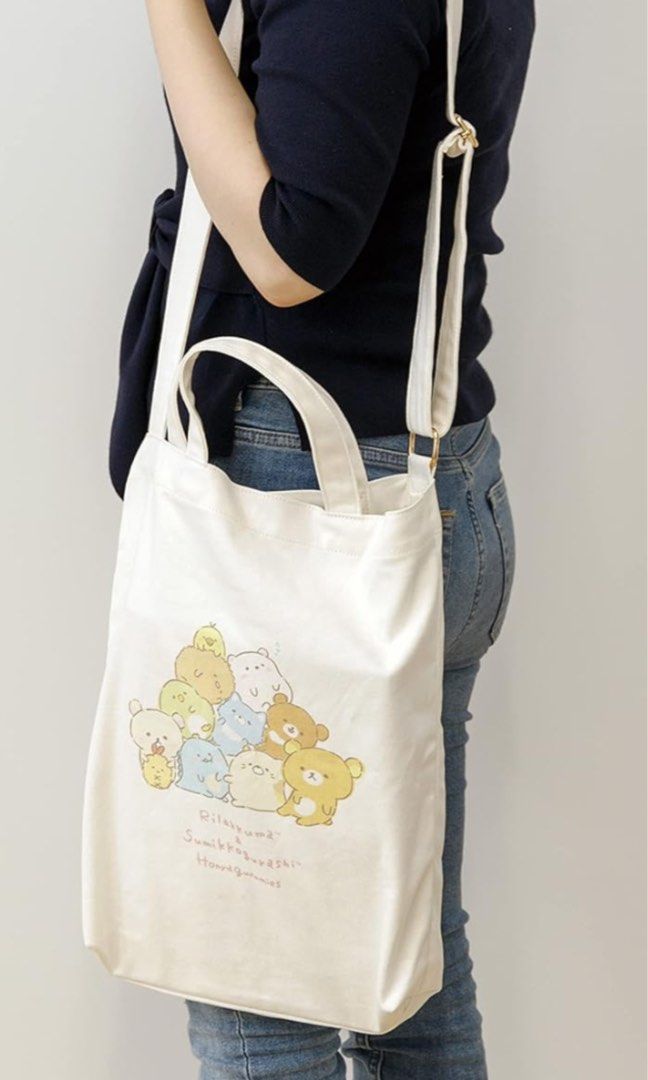 Rilakkuma & Sumikko gurashi Tote Bag (Category: Tote Bags) located in Manila. Submitted by art.listskar (Listing ID 1348927055, Image 1). Description: Read First ✨ ✨🐬RILAKKUMA & SUMIKKO GURASHI TOTE BAG🐬✨ -Brand New but requires wash and ironing due to storage - The metal parts are flawless and NO signs of any rust -Bought in Japan -2 way tote bag( see photos of clarification) -with tag included ₱688 + sf Payment First Basis MOP: Gcash MOD: Lal