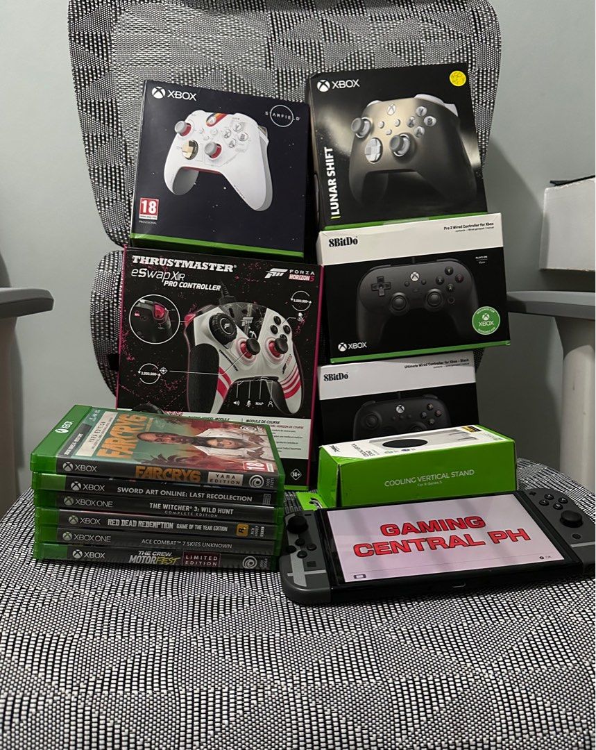 Xbox Games and Controllers (Category: Xbox) located in Narra. Submitted by gamingcentralph (Listing ID 1348936889, Image 2). Description: PHYSICAL GAMES: Xbox One/Xbox Series Games Sword Art Online: Last Recollection 1,400 (SRP 2,795) Witcher 3 700 Ace Combat 7 700 (SRP 1,295) Farcry 6 800 (SRP 1,395) Red Dead Redemption for Xbox One and Xbox 360 1,400 (RARE) The Crew Motorfest 1,400 (SRP 2,995) Xbox 360 Games Final Fantasy XIII - 700 Final Fanta