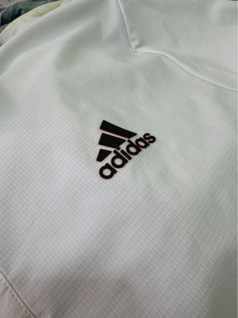 Adidas Training Polo Shirt (Dri-Fit) (Category: Tshirts & Polo Shirts ) located in Dagupan City. Submitted by kassiedee (Listing ID 1349030448, Image 2). Description: Not Orig! Bought in Palladium Night Market, Thailand Color: White Size: XL (but can fit L) Dri-fit Condition: 10/10 RFS: decluttering/wrong size.