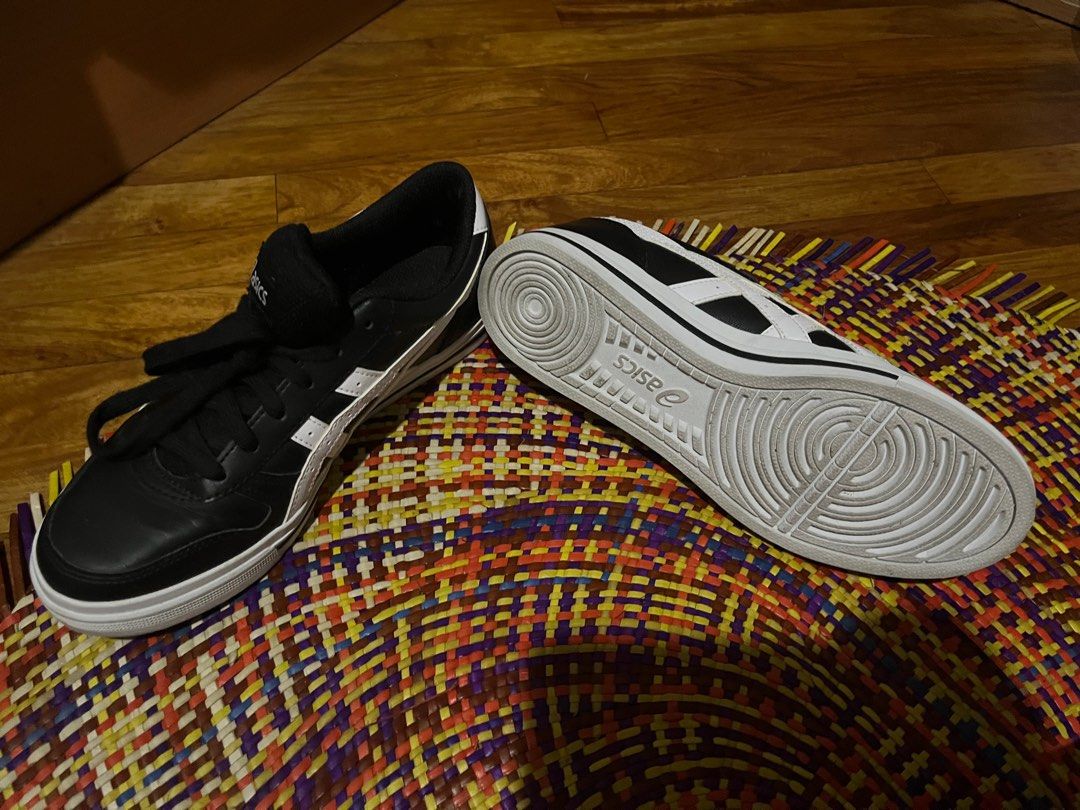 ASICS black and white sneakers (Category: Sneakers) located in Makati City. Submitted by gapofa (Listing ID 1349161938, Image 2). Description: Original. Worn once and in good as new condition. .