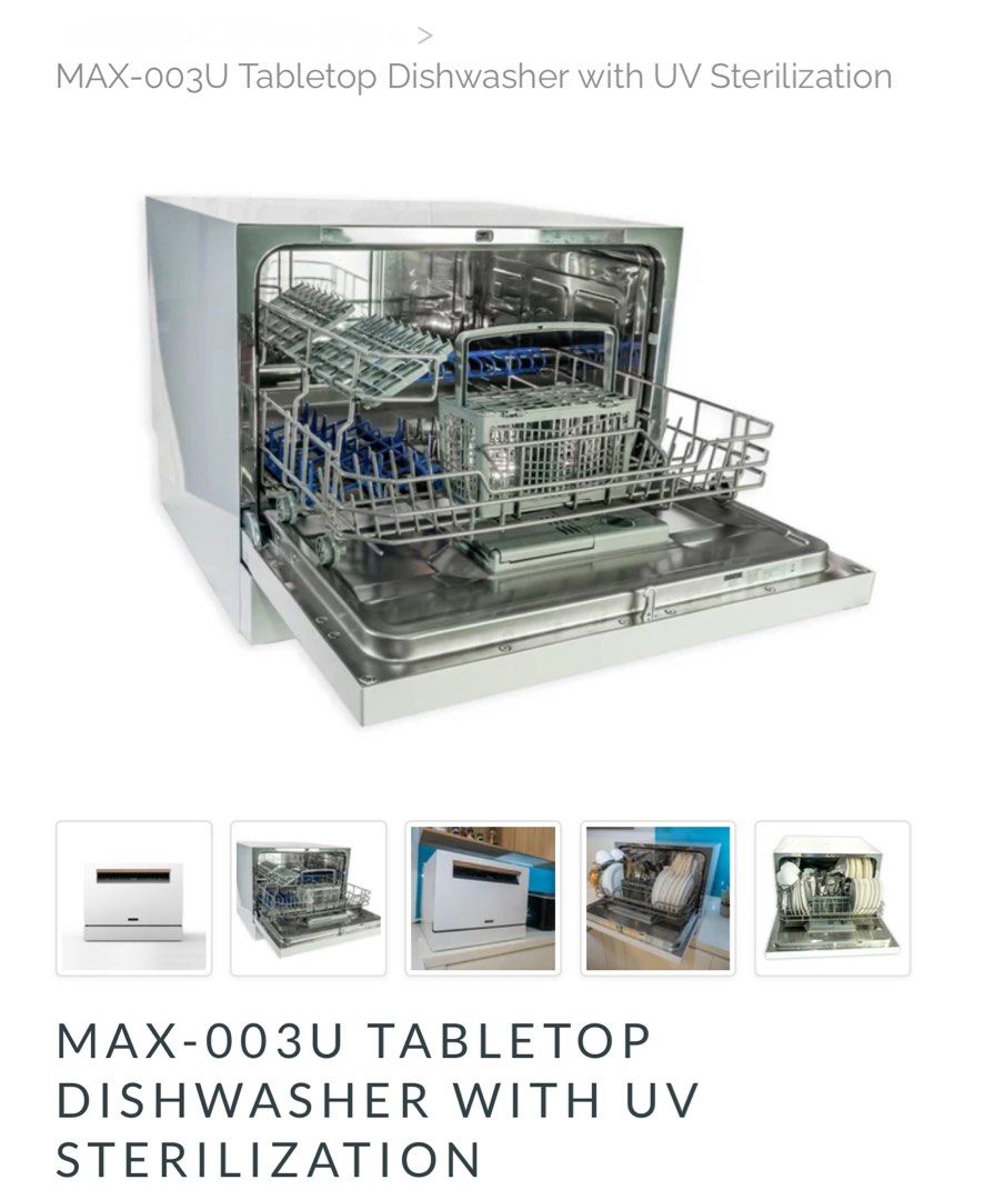 Brand New Maximus Tabletop Dishwasher (no UV) (Category: Dishwasher) located in San Juan City. Submitted by ns_dy (Listing ID 1349107922, Image 2). Description: See photos for description No UV version Brand new, unopened. Complete with box.