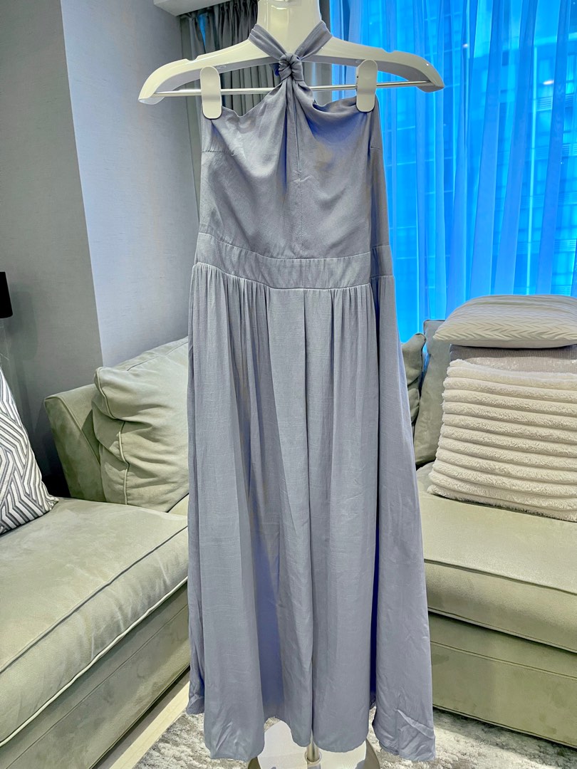 Coco Palm Beach Dress - Lavender/Navy