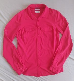 columbia omni-shade long sleeve polo