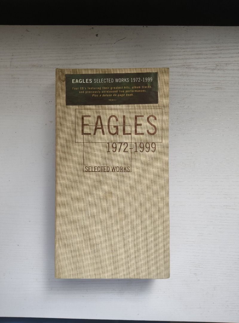 Eagles Selected Works 1972-1999 Box set (4 CDs) (Category: CDs & DVDs) located in Malaybalay. Submitted by riverboy.1 (Listing ID 1349010786, Image 1). Description: Pristine condition. Complete with booklet. DM for negos.