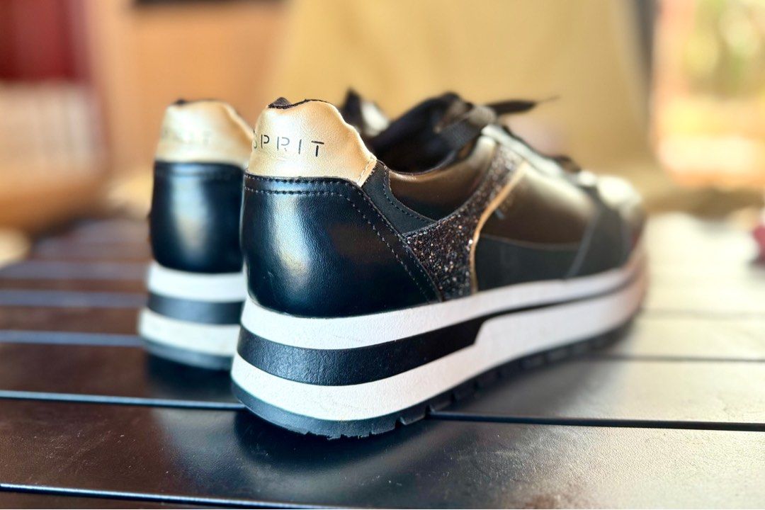 Esprit Sneakers - US Sze 10 Womens - Authentic (Category: Sneakers) located in Bulacan. Submitted by Deadly_Crossover (Listing ID 1349085115, Image 3). Description: PRELOVED: Esprit Sneakers - US 10 Womens- Authentic Asking price: P1,700 Bought in Esprit France. Used isang beses lang sa mall. RFS: Bawas shoes and maluwag No box. Can ship thru LBC Cash on Pickup, Lalamove or JnT(Payment upon your rider pickup). Meetup only Malolos, Bulacan areas. 