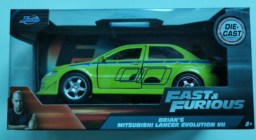 Jada Fast & Furious Brian's Mitsubishi Lancer Evolution VII - 1/32 Scale (Category: Vehicle & Diecast Models) located in Quezon City. Submitted by thecloset.88 (Listing ID 1349079901, Image 1). Description: Bnew WYSIWYG..