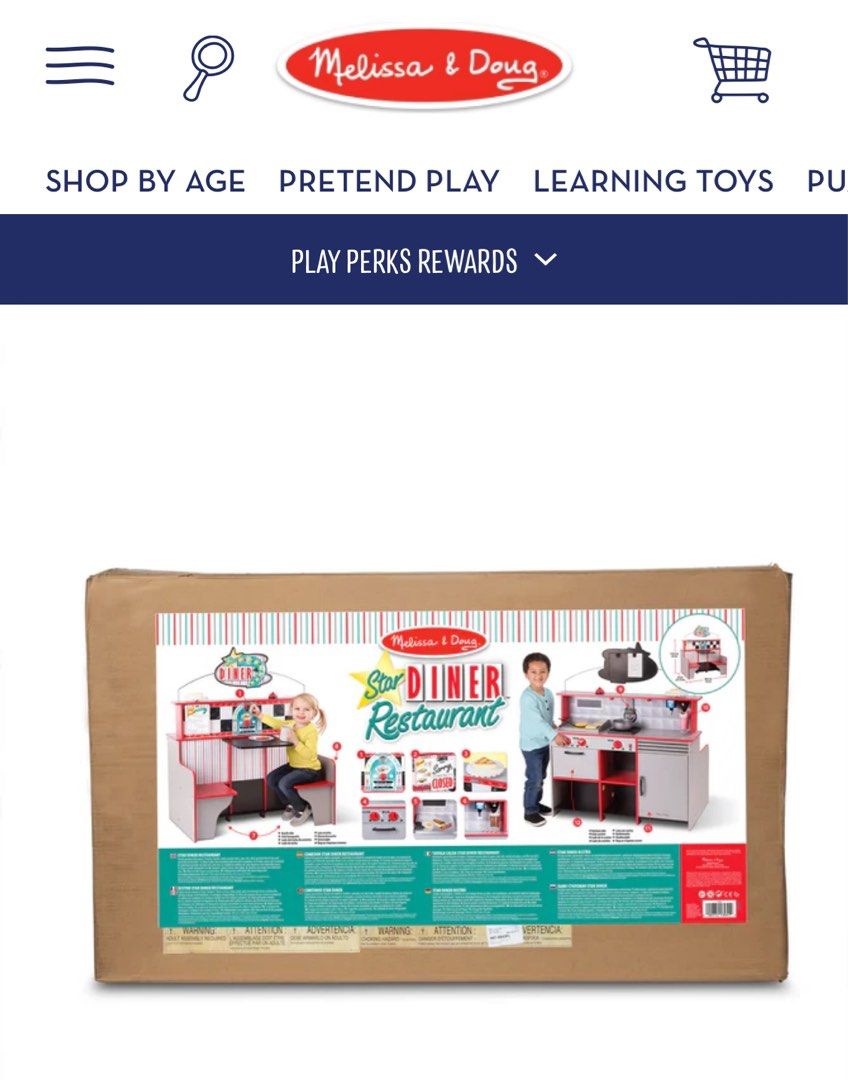 Melissa & Doug Diner Restaurant for kids (Category: Infant Playtime) located in Makati City. Submitted by brandedshopoffers (Listing ID 1349133594, Image 3). Description: Melissa & Doug Diner Restaurant for kids 1-12yrs old Price: 30k Note: all accessories included.