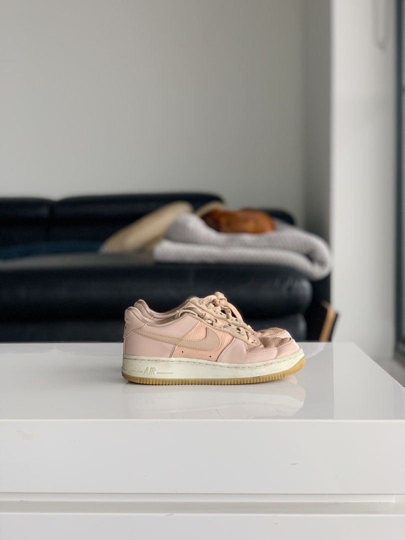 Nike Air Force 1s | pink | size 6 (Category: Women's Shoes) located in Sydney. Submitted by madisxn (Listing ID 1349183786, Image 3). Description: Nike Air Force 1s | pink | size 6 in good condition, soles all in tact 💌 pick up or shipping available ✨ discounts for bundles (buy 2 or more items) #sneakers sneakers joggers #joggers #shoes.